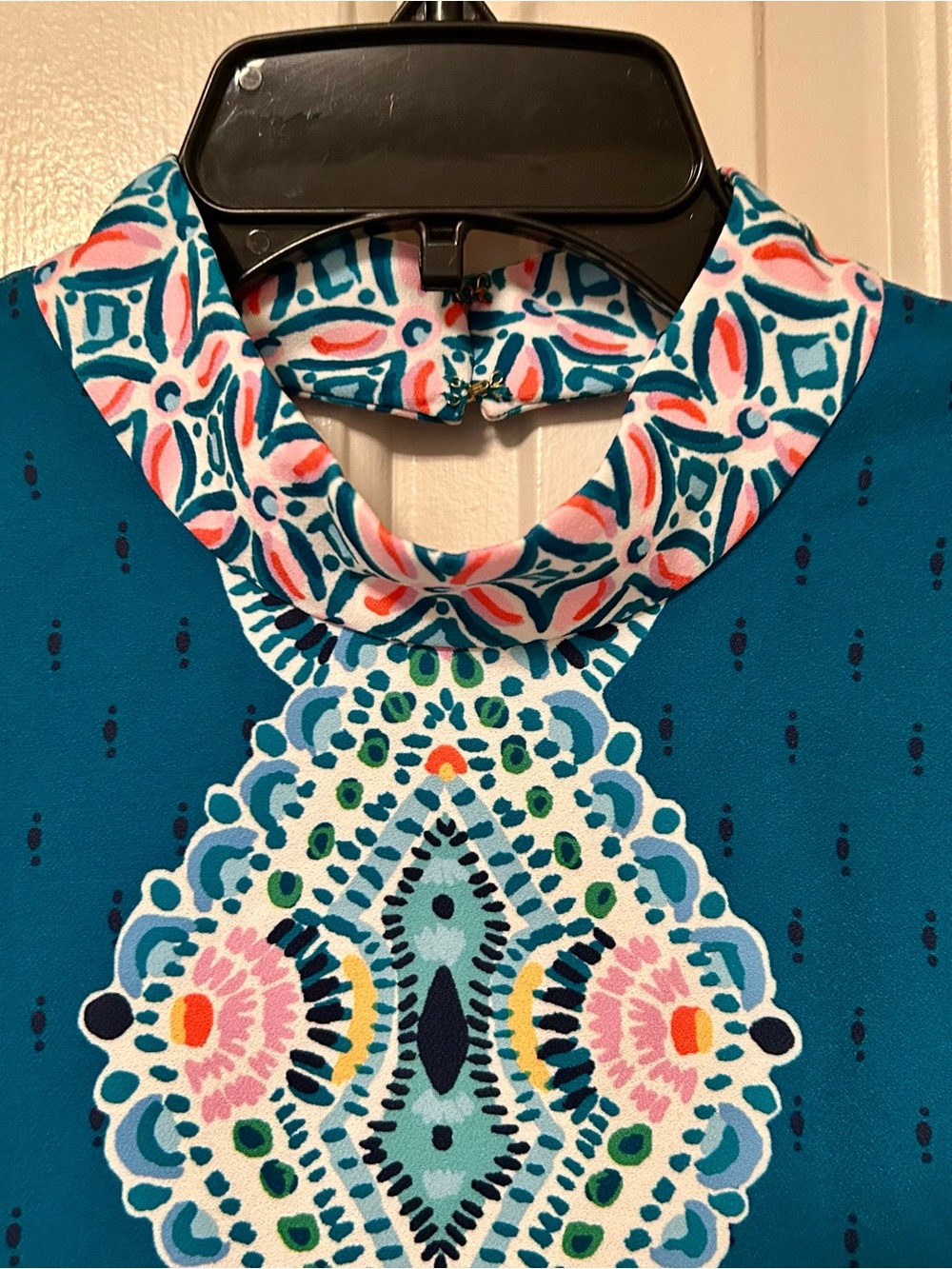 Lilly Pulitzer Brandi Shift Dress Valencia Teal Rain Florist Women's Size 8 - Picture 7 of 10